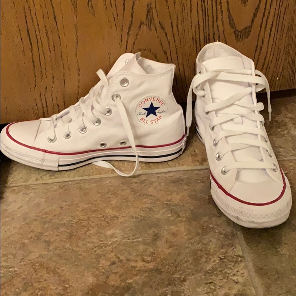 White High-top Chucks